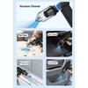 STLFPortable Cordless Car Vacuum Cleaner Mini Handheld Air Duster with Multi-Nozzles Dry Cleaning Tool for Cars Pets Homes