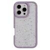 For iPhone 16 Pro Case Rhinestone Frame Star Glitter Epoxy Design TPU+PC Phone Cover
