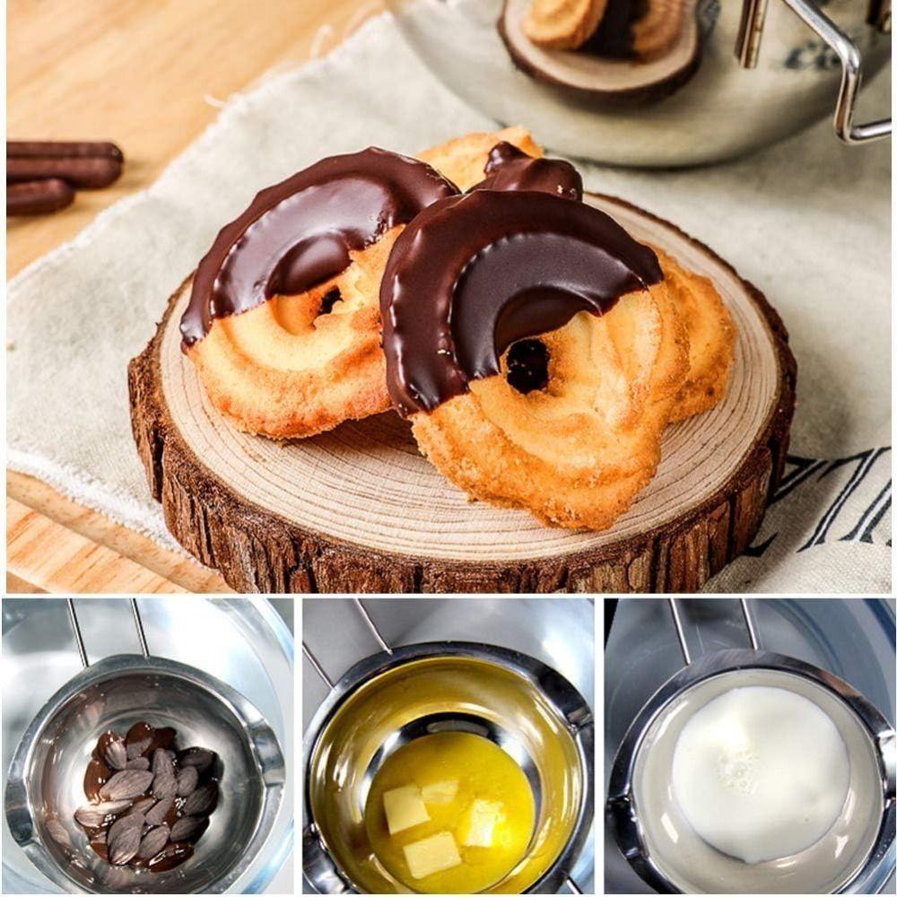 Wasserdichte Schmelzschüssel aus Edelstahl 400 ml Butter-Schmelztopf Universeller Schmelztopf Karamell