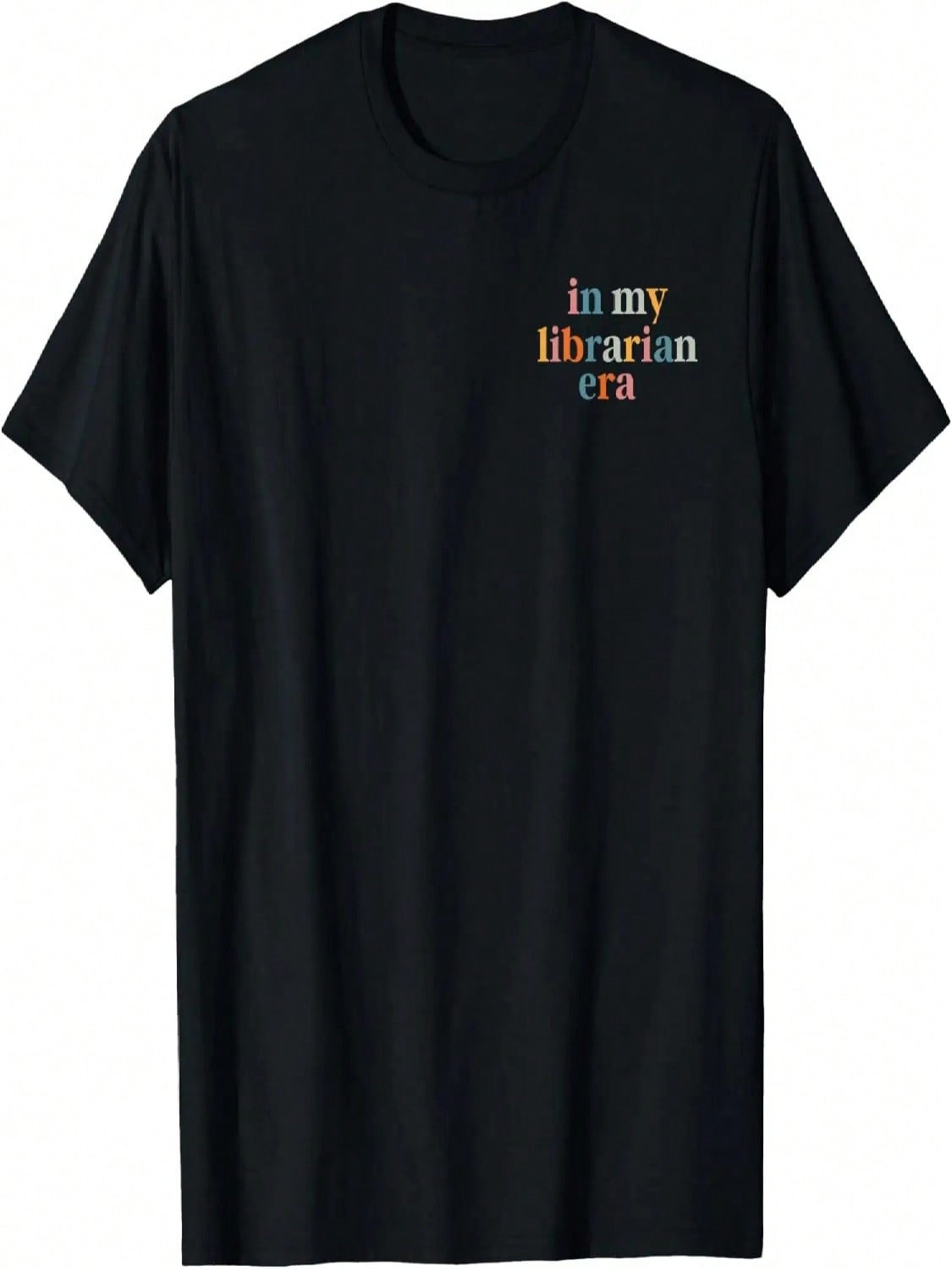 In My Librarian Era Retro Reading Book Lovers T-Shirt S разноцветный
