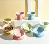 Ceramic Gradient Pet Bowl for Cats and Dogs - Feeder, Food, and Water Bowl