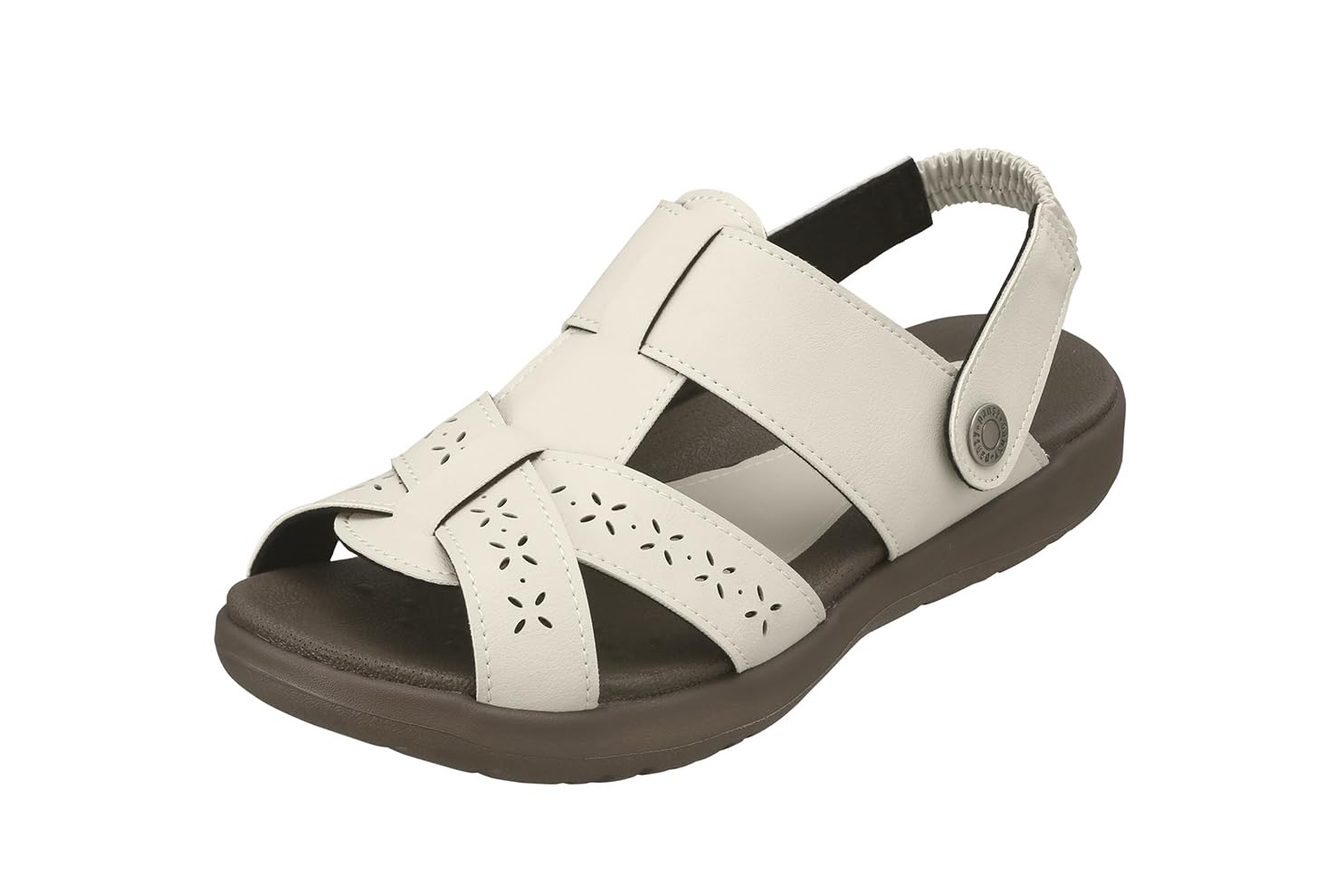 

Pansy BB5521 Cushioned Sandals with Back Size Ivory Women s 2-Way Strap, Small, слоновая кость