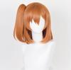 [Laubao Shopping] Honoka Kousaka Cosplay Wig, Orange Ponytail, Mesh, Heat Resistant, for Disguise, Costume Accessory, Party, Halloween, Fancy Dress, S