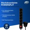 Rallonge multiprise - Powersplit - 0012692514 - 7 prises - 2m - Noir