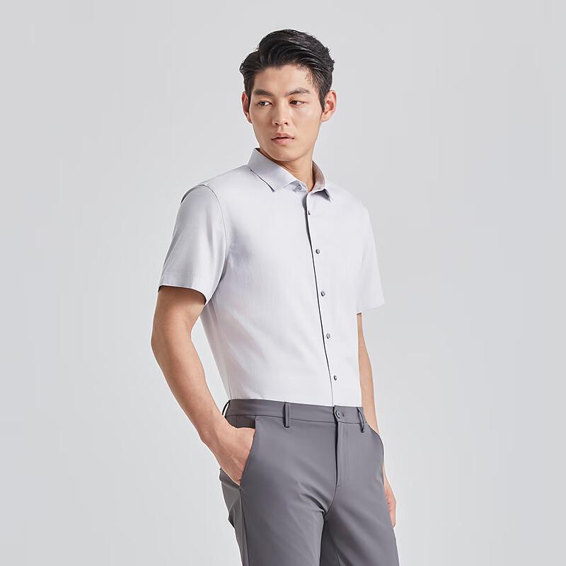Lilanz Men's Short-Sleeve DP Non-Iron Business Shirt