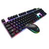 104/105 Keys Custom RGB Backlit Gaming Keyboard and Mouse Azerty Clavier Gamer Deutsche Tastatur Wired for Gamers
