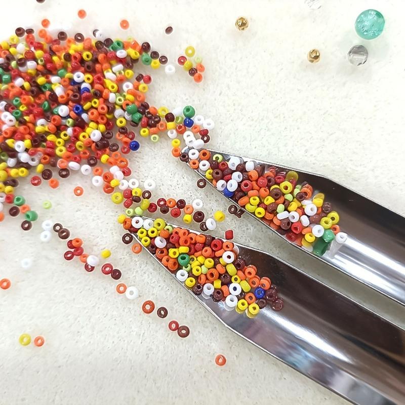 3Pcs Professional Tweezers Kits Stainless Steel Gemstones Grabber Stainless Steel Diamond Holder Metal Beading Tool