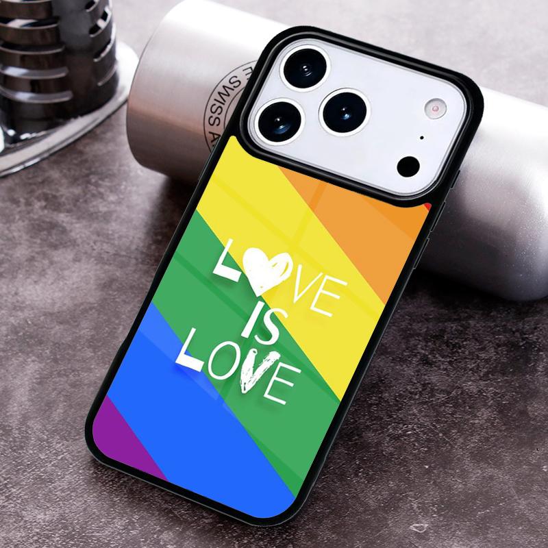 Gay Lesbian LGBT Rainbow Pride Phone Case for iPhone 17 16 15 Pro Max Air 14 13 12 11 Plus Shockproof Cover