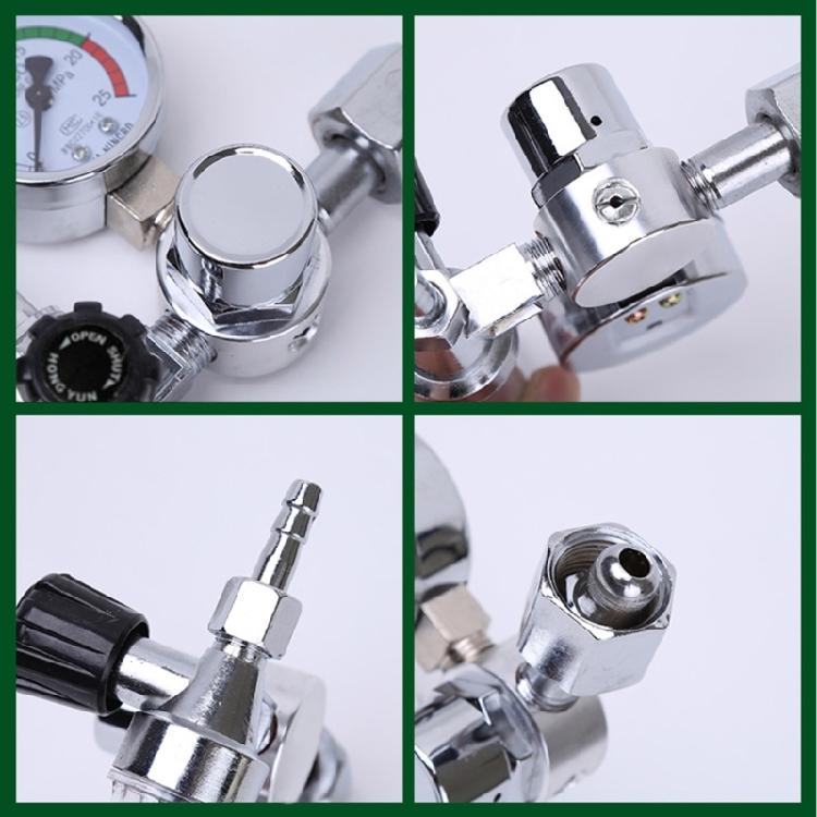 Compact Argon Regulator 0-25MPa Argon Flow Meter Pressure Regulator Gauge