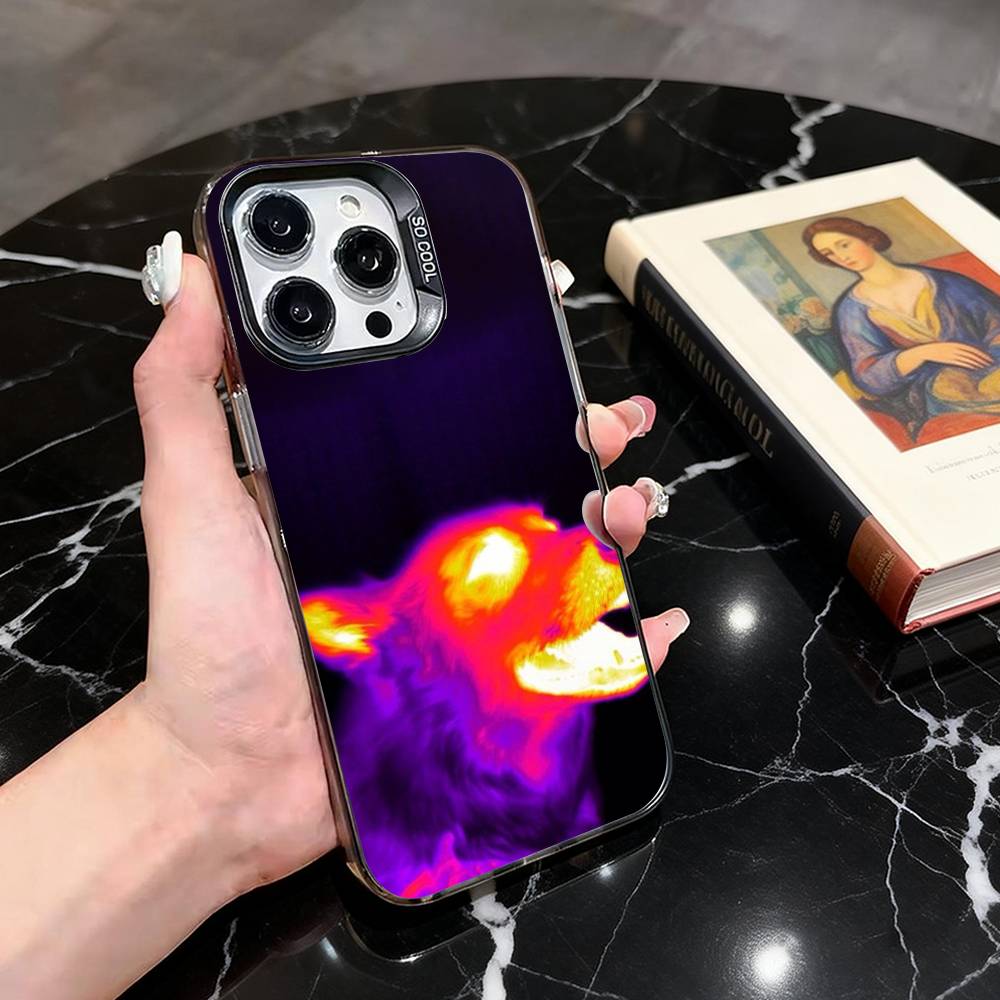 Thermal Imaging Pictures  Phone Case For iPhone 17,16,15,14,13,12,11 Plus,Pro Max,XS,Colorful Silver Black Cover