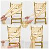 Satin Chair Sashes Wedding Chair Bow Knot Ribbon Tie For Wedding banquet ThanksgivingParty HotelBirthdayBanquet Chair Decoration