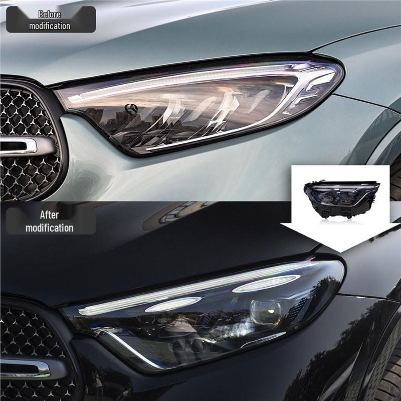 Mercedes-Benz GLC W254 LED Projector Headlight Assembly (23-25) - High-End Daytime Running Lights & Turn Signals
