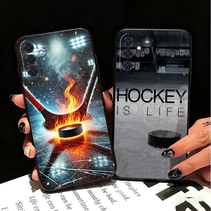 Ice Hockey Rink Sport Soft Phone Case for Samsung A17 A37 A57 A16 A26 A36 A56 A15 A25 A35 A55 A14 A24 A34 A54 A13 A23 A33 A53 A5