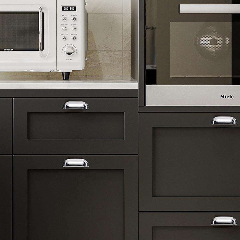 Single hole Cabinet Door Pulls Zinc Zinc Zinc Alloy Dresser Knobs Durable Shell Pull Handles Kitchen