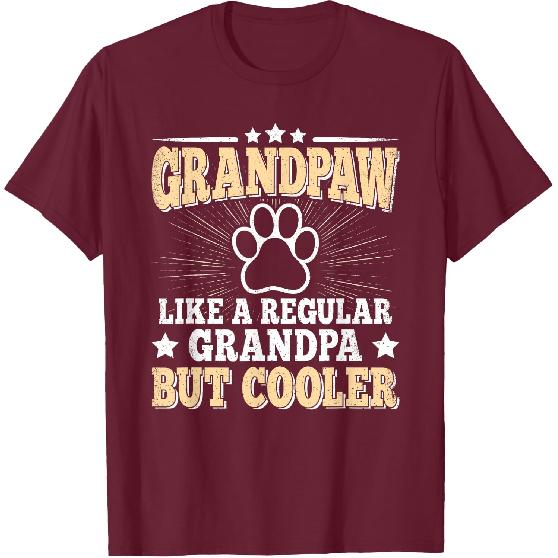 Grandpaw Dog Grandpa Grandfather Grand Paw Vintage Men T-Shirt