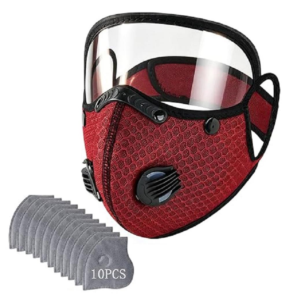 Breathable Dust Masks Dustproof Adjustable Respirator Mask Protective Cycling Facemask for Outdoor Commuting Dust Protection