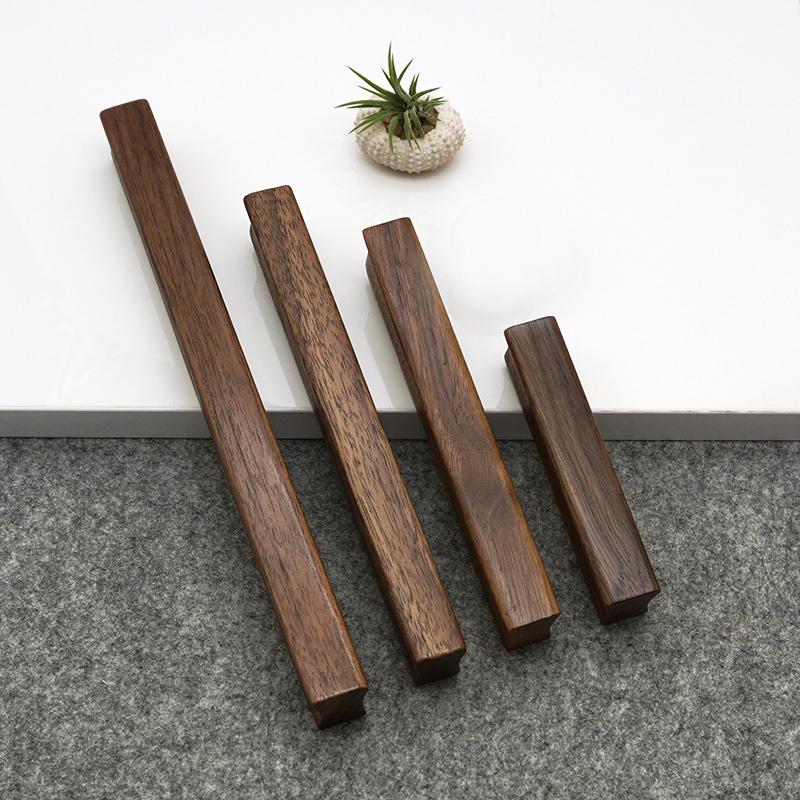 Dřevěná klika dveří Rukojeť horké zásuvky Odolné rukojeti skříně Elegantní nová lehká rukojeť pro vytahování skříně
