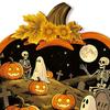 Mysterious Fantasy Home Decor Halloween Wooden Pumpkin Sign, LED Light Up Ghost Hanging Creepy Aesthetic Wall Sign for Indoor Outdoor Holiday