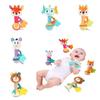Sozzy Soft Plush Baby Rattle Hand Grasp Stick Toy 0-1 Year Old Infant Teether Bed Bell Baby Shake Bell Stuffed Doll