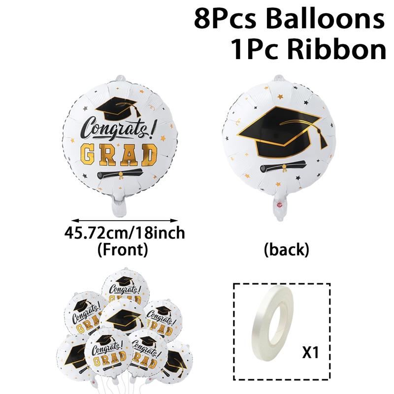 Graduation Balloon Bunch Graduation Party Decoration for Home Congrats Gard Balloons Set Class of 2025 Graduation Party Supplies