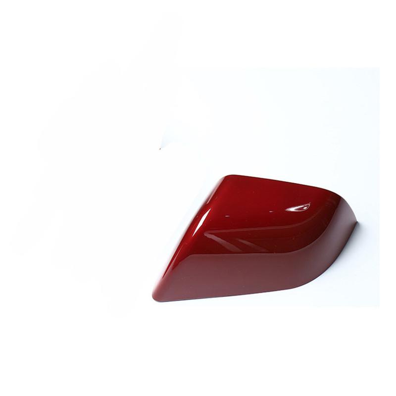1X Red Left Driver Side Mirror Rearview Cover Cap For Tesla Model 3 2017-