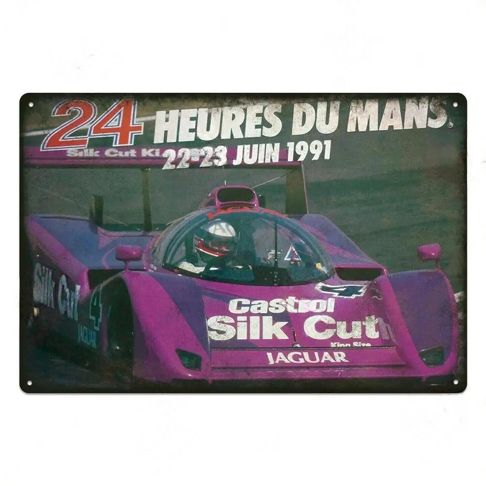 Vintage Racingbana Metallaffischer Skyltar Plåtplatta Metallskylt Bar Klubb Mangrotta Hem Väggdekor