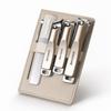 Easy Storage Nail Clippers Set 5/10 PCS Rotating Leather Bag Pro Trimmer for Manicure Pedicure Foot Nail Care