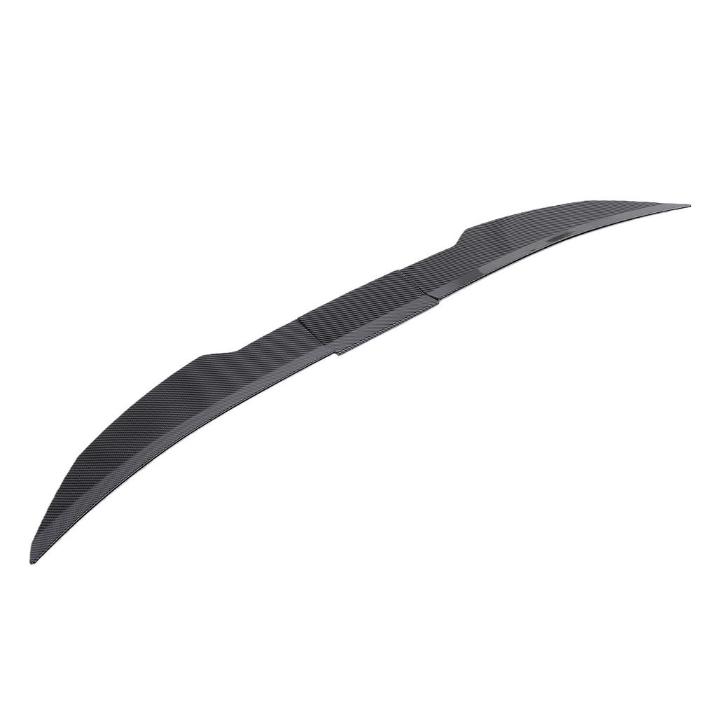 Car Rear Tail Trunk Spoiler 117 128cm Adjustable ABS Strong Adhesion Vehicle Trunk Lid Spoiler Wing Trim Carbon Fiber