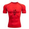 Men's 3D Tribal Wolf Print Compression Workout T-Shirt Quick