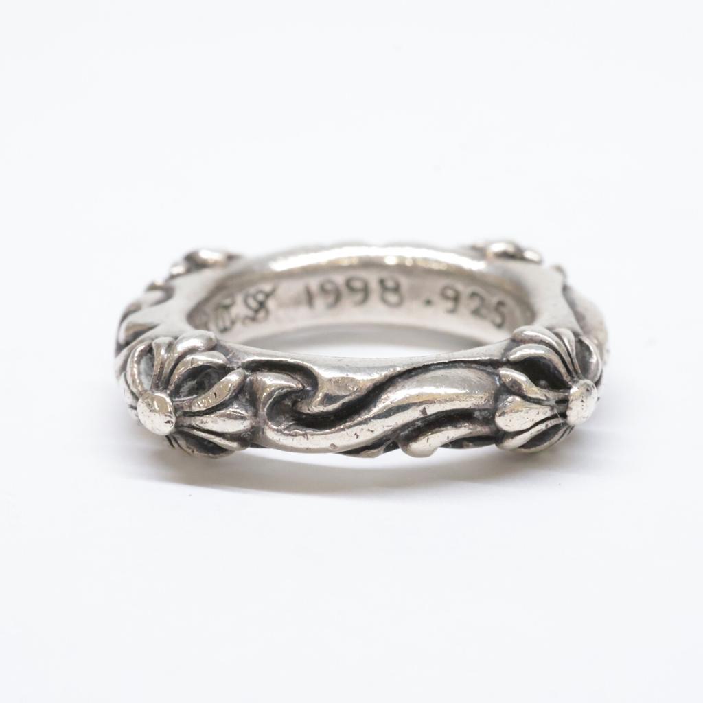 CHROME HEARTS 925 SBT Band Ring Ring SilverUsed