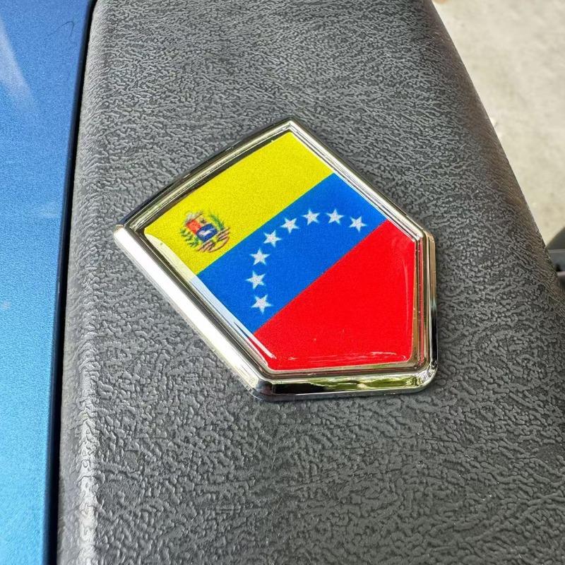 Metal Car Emblems of National Flags 3D National Flag Car Stickers Cross-border Mini Flag Badges