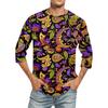 Carnival Print - Men's Round Neck Short Sleeve Top