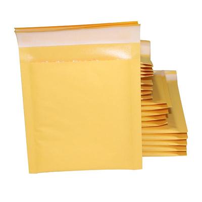 Gelbe wasserdichte Luftpolstertaschen mit individuellem Logo - Schaumstoffgepolstert, selbstklebend, stoßfeste Verpackungsbeutel