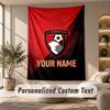 Tapestry Custom Name Text, Wall Hanging Tapestry Home Room DecorBournemouth Football