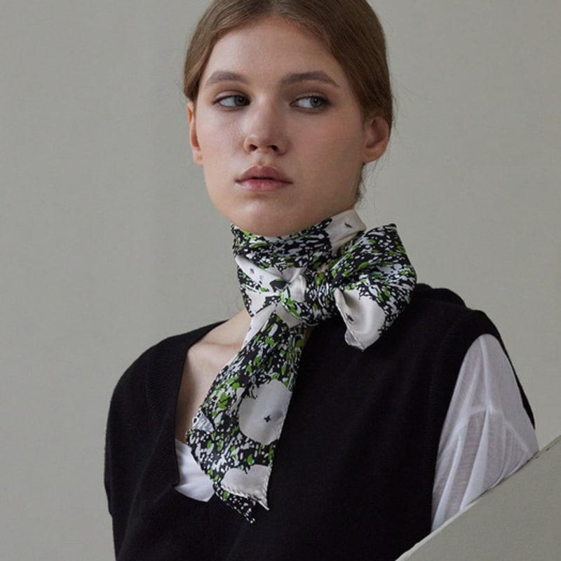 ANA MAISON Garden of Universe Long Petit Silk Scarf [PML-1411]