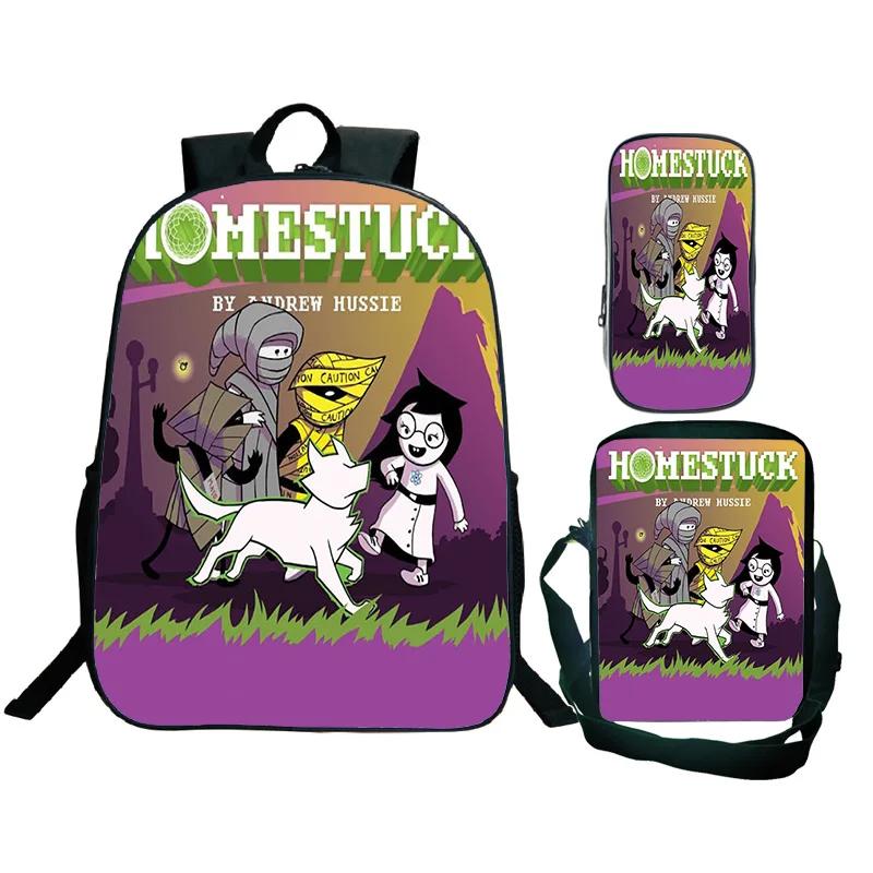 Pupil Duet Night Abyss Fun Game Rucksack Carry Carrier Pen Case 3pcs Style Custom Rucksacks DIY Pattern Backpack Mochilas