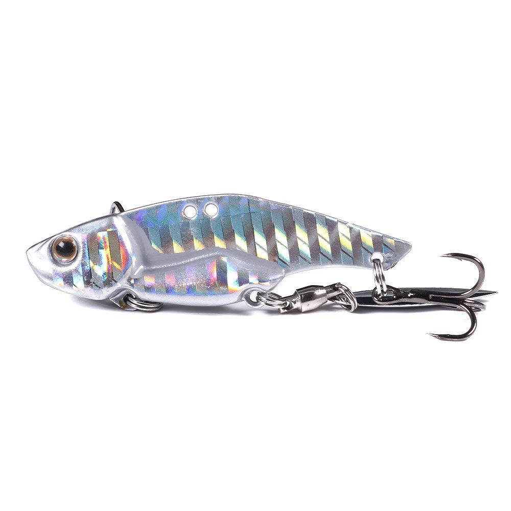 Freshwater Bass Lure BaitVIBRotating Sequin Blood Groove Hook5cm12g16g10No.12No.