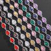 Fashion Trend Women's Simple Inlaid Rainbow Gemstone Bracelet Light Luxury High-end Hand Jewelry