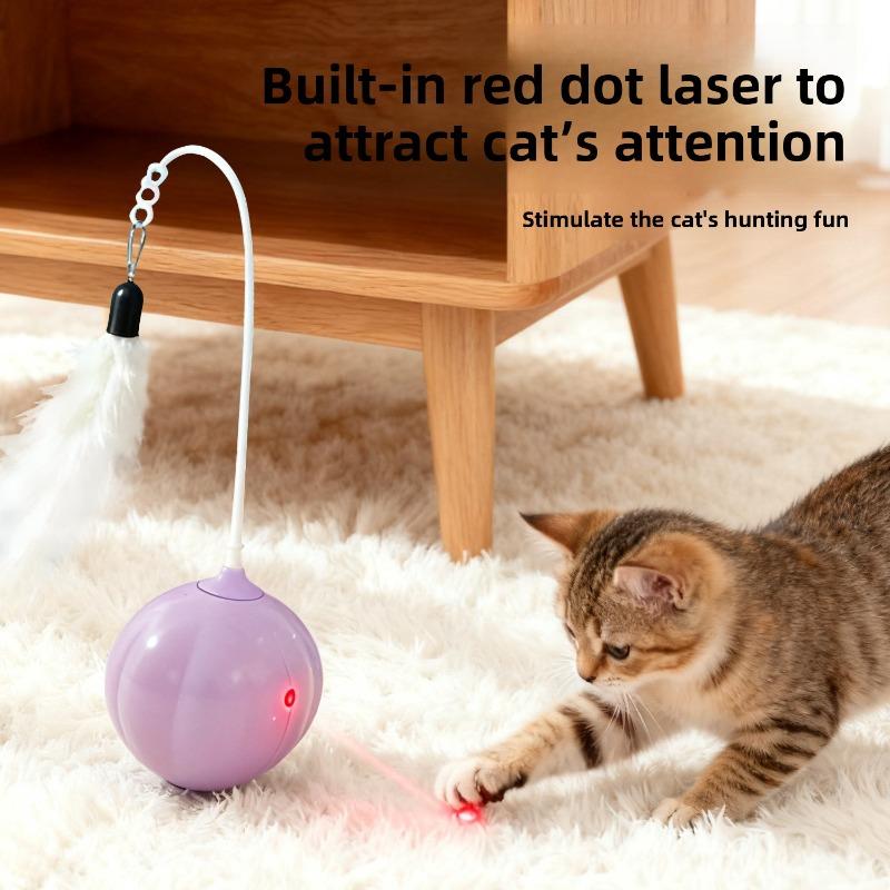 Electric Cat Toy Onion Laser Non-falling Puppet Kitten Long Pole Feather Laser Cat Toy