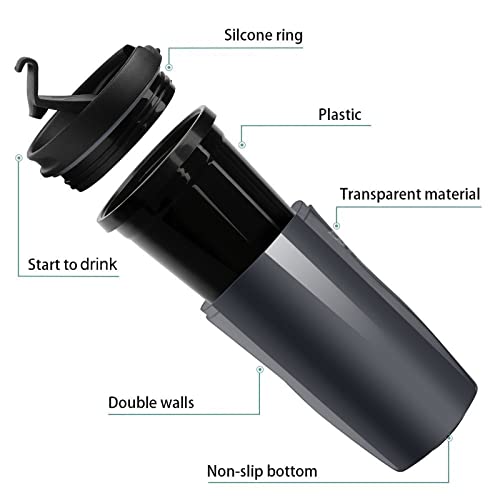 Snoopy Coffee Cup, Insulated Double-Wall Vacuum Insulated Thermos Water Bottle with Lid, Leak-Proof, Direct-Drinking Mug, Perfect for Outdoor Activiti