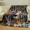 Deer Camouflage Blanket bedroom Blanket for Livingroom Couch lunch break Soft throw for Friend's festival Gift