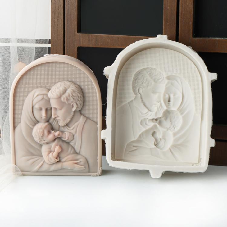 3D Gypsum Candle Mold Reusable Silicone Mold for Cake Decorating Practical Aromatherapy Crafting Mould Jewelry Supplies