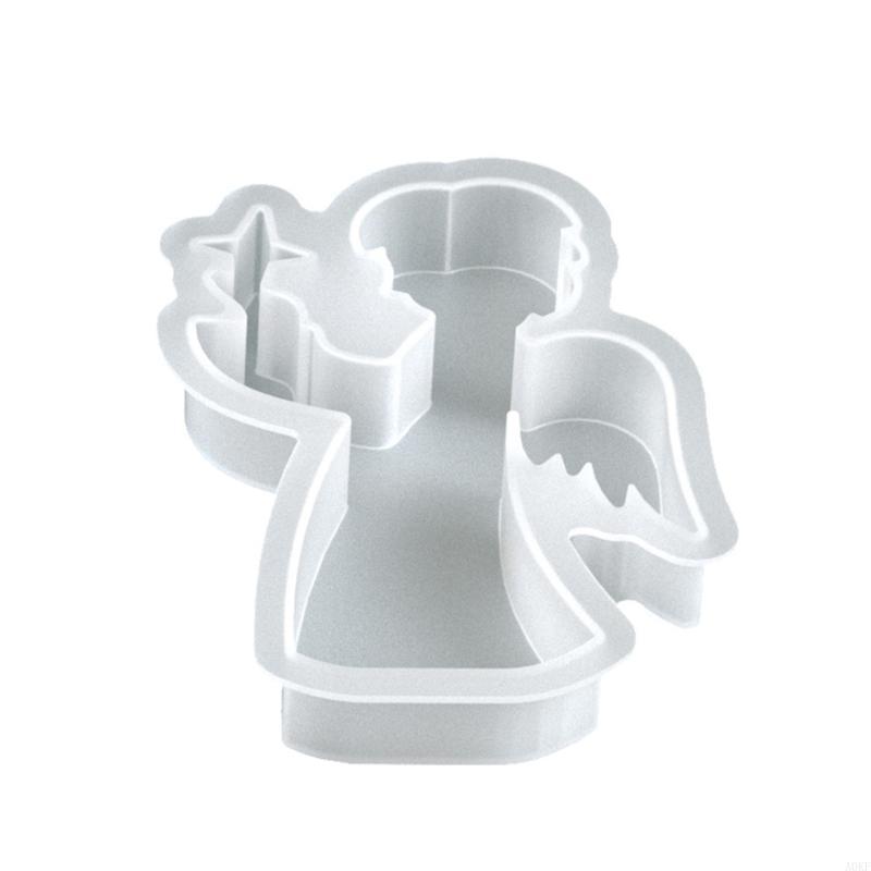 Christmas Molds Silicone Reindeer Rocking Horse Star Angel Boy For DIY Holiday Decorations Crafting A0KF