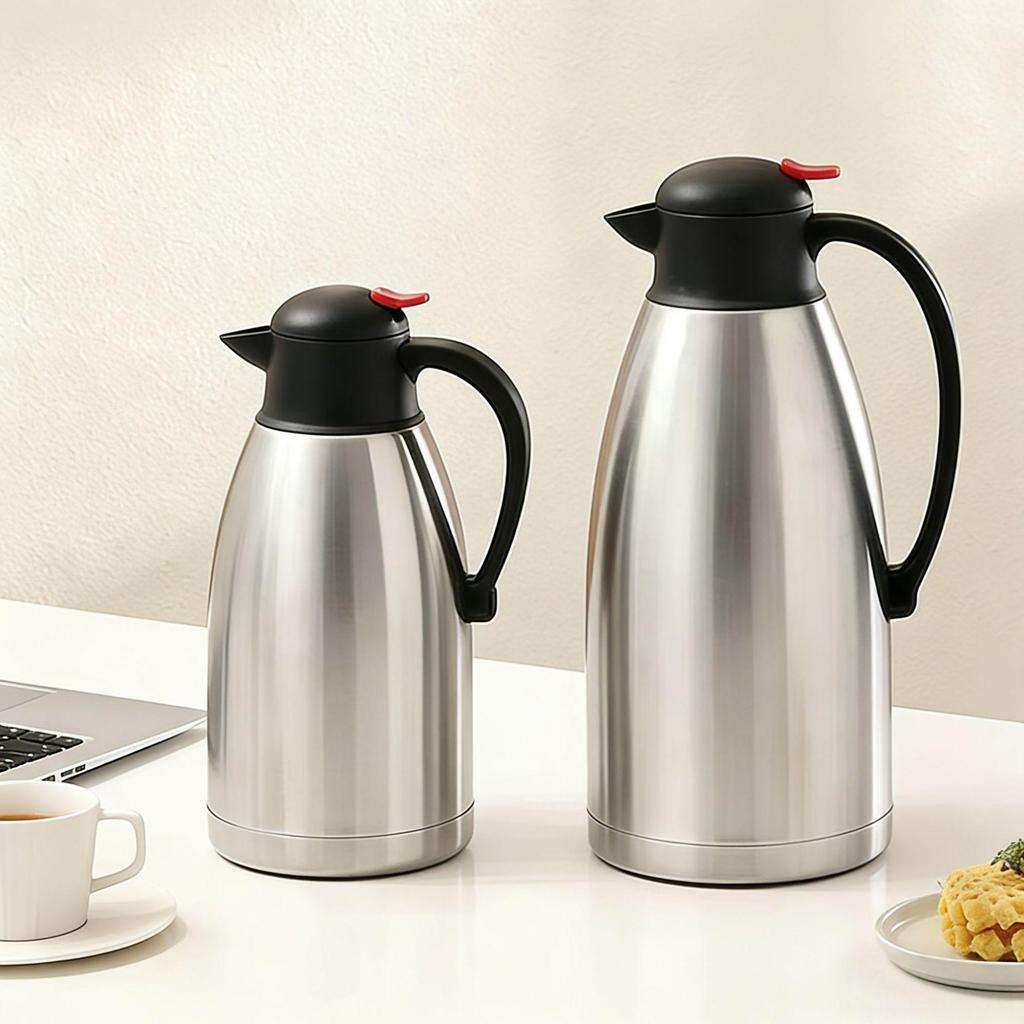 Stainless Steel Vacuum Flask Thermos - Double Layer, Easy-to-Carry Hot Water Bottle