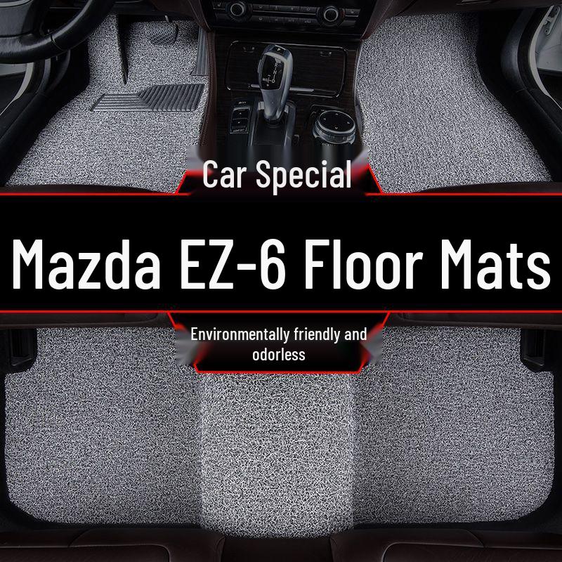 Compatible with 2018 Infiniti QX50: Full Set of Silk Loop Car Floor Mats