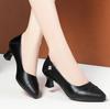 Vendita Calda Scarpe da Donna Scarpe da Donna Moda Décolleté Tinta Unita Primavera Estate Bocca Bassa Fibbia Punta Rotonda Tacco Scarpe da Donna