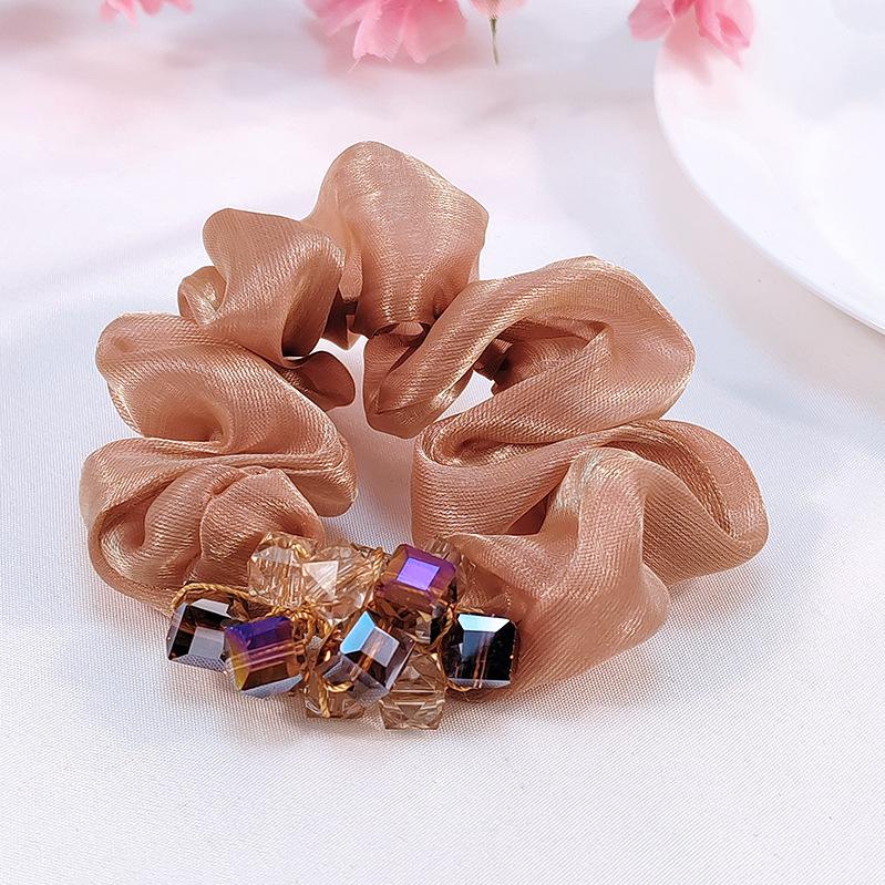 Eugen Yarn Large Intestine Hair Band, Actress Premium Sense Hair Rope, Disc Hair, Ball Head Jewelry, Head Flower Headdress.