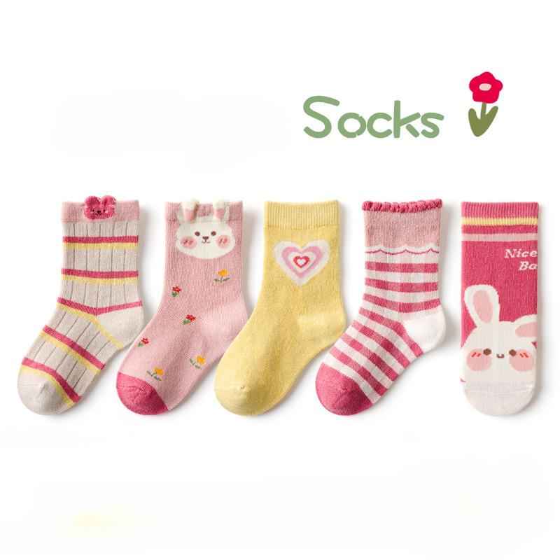 Kid's Socks Girls Socks Sweet Fancy Sock Baby Toddler Spring Autumn Winter Socks Children