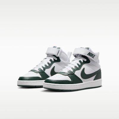 Nike Court Borough Mid 2 White Vintage Green (GS)