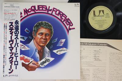 LP Record VARIOUS  Steve McQueen Forever K20P4029 United Artists 1981 Japan Obi Soundtracks  Musicals Used